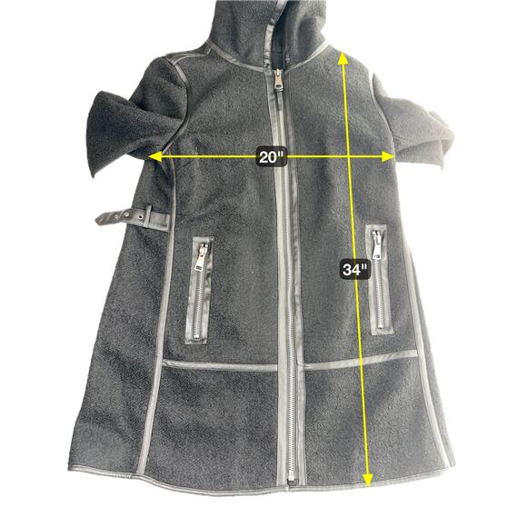 NWT DKNY Black Seam-Accent Boucle Wool-Blend Overcoat Coat Womens Size Medium M - Picture 13 of 13